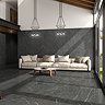 Porte Satin Anthracite Marble Effect Tiles - 600 x 600mm