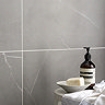 Porte Satin Grey Marble Effect Tiles - 600 x 600mm