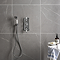Porte Satin Grey Marble Effect Tiles - 600 x 600mm