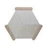 Portera Hexagon Beige Granite Stone Effect Tiles - 220 x 250mm