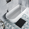 Potenza 1650 x 780 Curved Freestanding Corner Bath