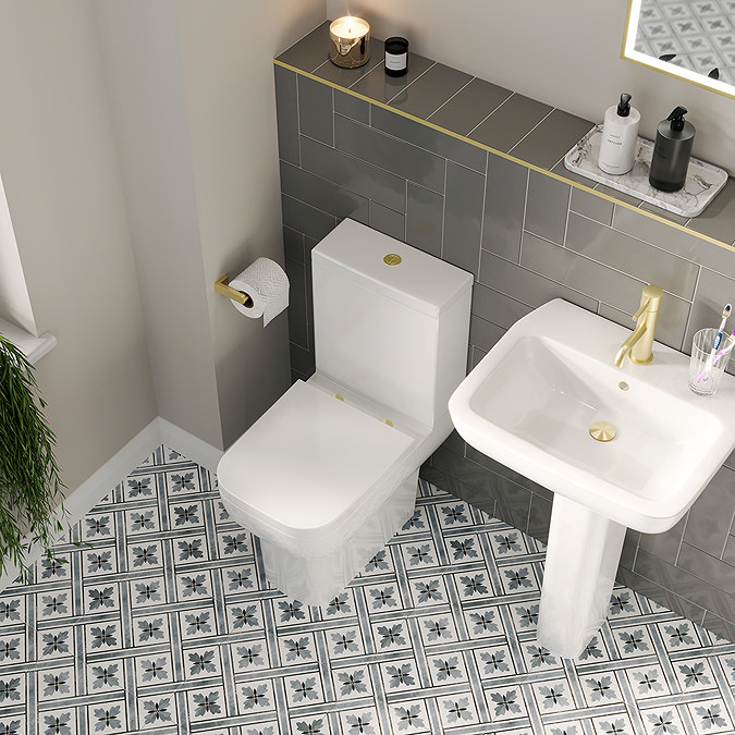 Potenza Short Projection Rimless Toilet with Soft Close Seat