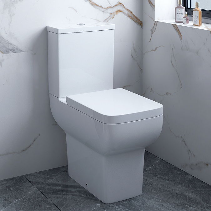 Potenza Close Coupled Rimless Toilet with Soft Close Seat