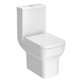 Potenza Short Projection Rimless Toilet with Soft Close Seat