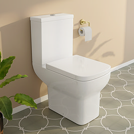 Potenza Short Projection Rimless Toilet with Soft Close Seat