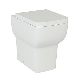 Potenza Comfort Height Back to Wall Rimless Toilet Pan with Soft Close Seat – Gloss White