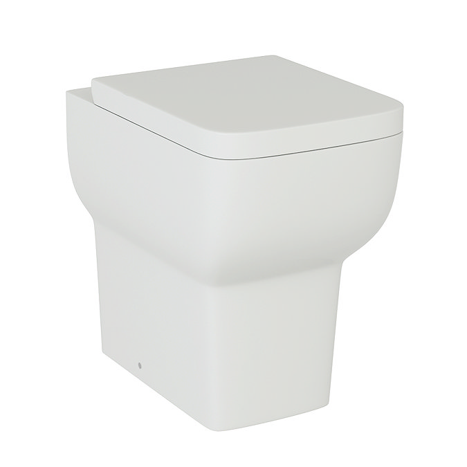 Potenza Comfort Height Back to Wall Rimless Toilet Pan with Soft Close Seat – Gloss White