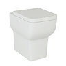 Potenza Comfort Height Back to Wall Rimless Toilet Pan with Soft Close Seat – Gloss White