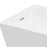 Potenza Modern Curved Freestanding Corner Bath Suite