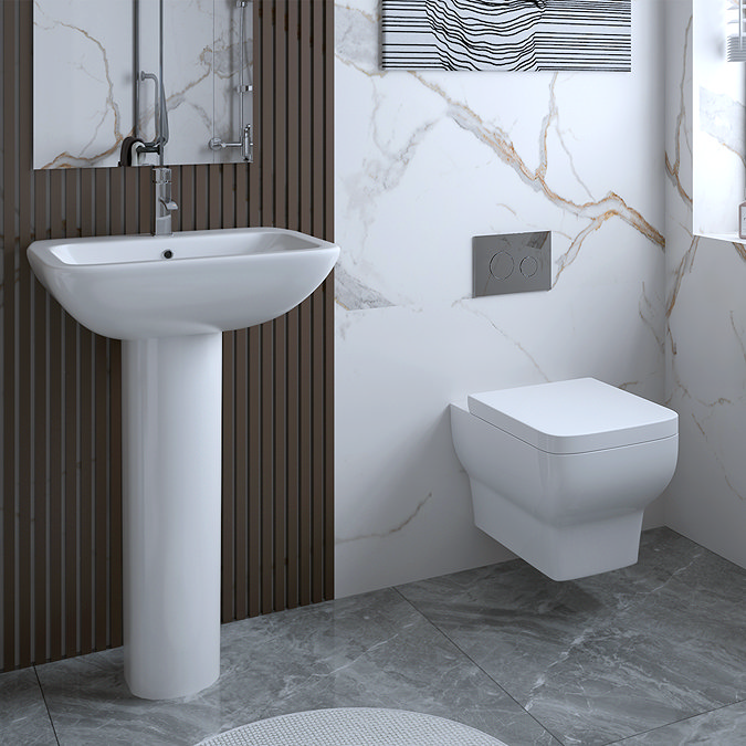 Potenza Wall Hung Modern Bathroom Suite