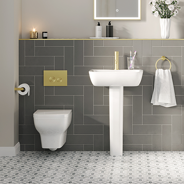 Potenza Wall Hung Modern Bathroom Suite