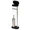 Premia Black Free Standing Toilet Roll & Brush Holder  Feature Large Image