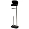 Premia Black Free Standing Toilet Roll & Spare Paper Holder  Profile Large Image