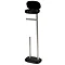 Premia Black Free Standing Toilet Roll & Spare Paper Holder Profile Large Image