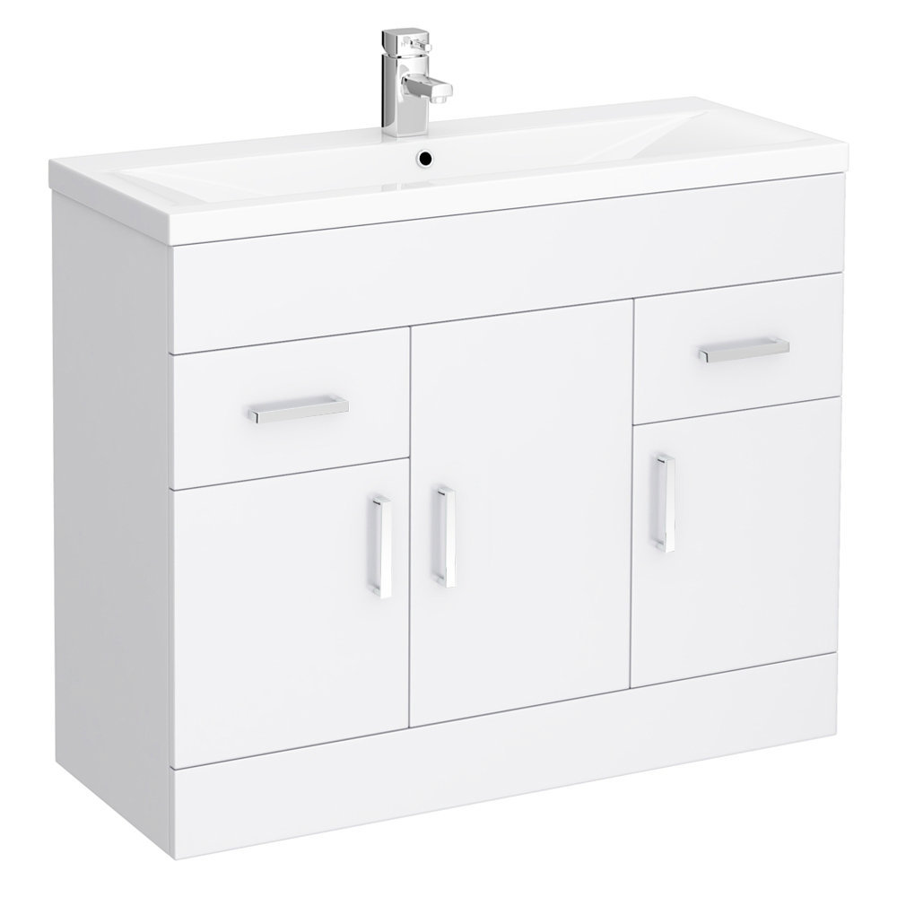 1000mm Vanity Unit With Basin Freestanding Victorian Plumbing 1000mm Vanity Unit With Basin Freestanding Victorian Plumbing