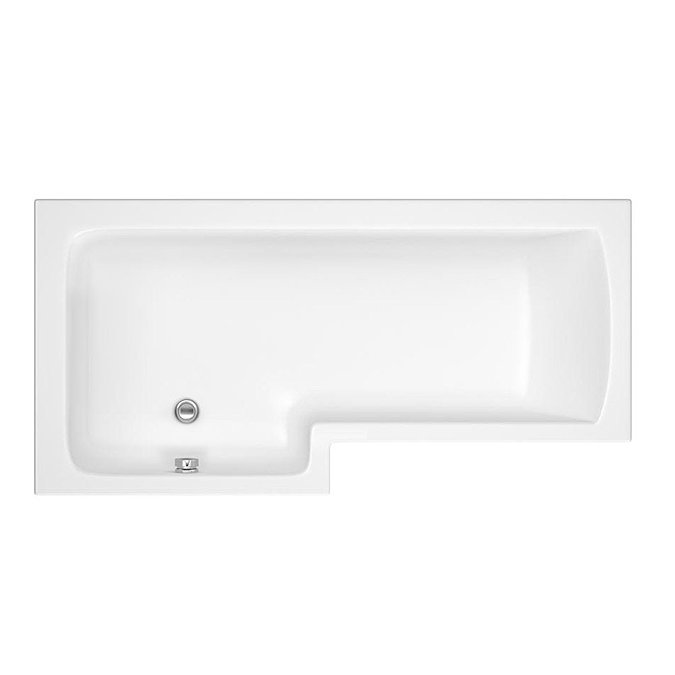 Premier Shower Bath - 1700mm L Shaped with Screen & Panel - LH  Standard Large Image