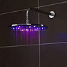Nuie - 200mm Square LED Fixed Shower Head - STY070  Feature Large Image