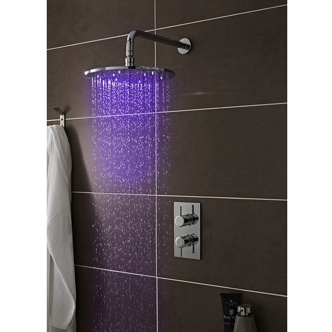 Premier - 300mm Round LED Fixed Shower Head - STY071 Profile Large Image