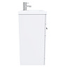 Turin Basin Unit - 800mm Modern High Gloss White with Mid Edged Basin  additional Large Image
