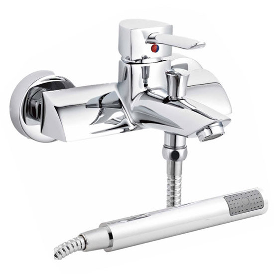 Premier - Acer Wall Mounted Bath Shower Mixer with shower kit & wall bracket - TAC304 Large Image