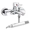 Premier - Acer Wall Mounted Bath Shower Mixer with shower kit & wall bracket - TAC304 Large Image