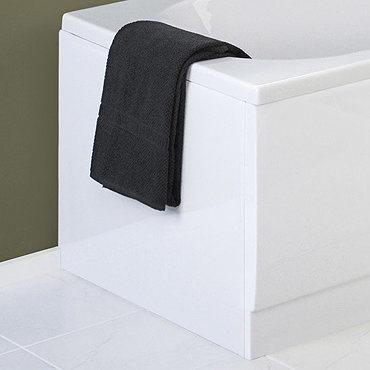 Nuie White Acrylic End Bath Panel - 3 Size Options  Profile Large Image