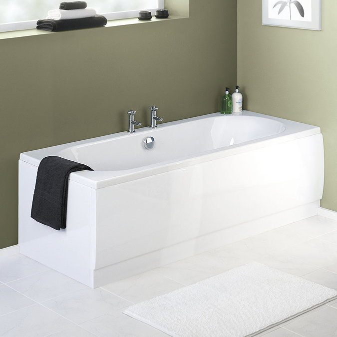 Nuie White Acrylic Front Bath Panel - 4 Size Options Large Image