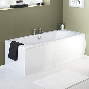Nuie White Acrylic Front Bath Panel - 4 Size Options  Profile Large Image