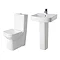 Premier - Ambrose 4 Piece Bathroom Suite - CC Toilet & 1TH Basin w Pedestal - 2 x Basin Size Options In Bathroom Large Image