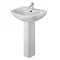 Premier Ava 545mm 1TH Basin & Pedestal - NCG400 Large Image