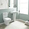 Premier Ava Rimless Short Projection Close Coupled Toilet + Soft Close Seat - NCG450  Profile Large 