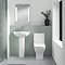 Nuie Ava Rimless Short Projection Close Coupled Toilet + Soft Close Seat - NCG450  Standard Large Im