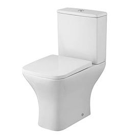 Premier Ava Rimless Short Projection Close Coupled Toilet + Soft Close Seat - NCG450 Medium Image