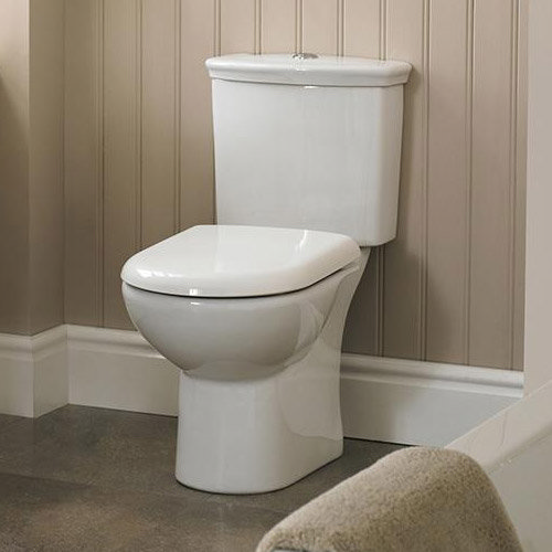 Premier Barmby Close Coupled Toilet with Soft-Close Seat Profile Large Image