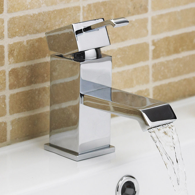 Ultra Blake Waterfall Basin + Bath Shower Mixer - Chrome Feature Large Image