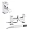 Ultra Blake Waterfall Basin + Bath Shower Mixer - Chrome Large Image