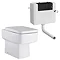 Nuie Bliss Square Back to Wall Pan inc. Soft Close Top Fix Seat + Concealed Cistern Large Image