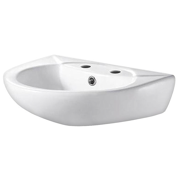 Nuie Brisbane Wall Hung Basin 2 Tap Hole Victorian Plumbing