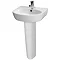 Premier - Cairo 1TH Basin with Pedestal - Various Size Options Large Image