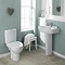 Premier Cairo 4 Piece Bathroom Suite - Toilet & 1TH Basin with Full Pedestal Large Image
