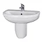 Premier Caledon 555mm Basin with Semi Pedestal Large Image