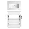 Premier Cardinal Minimalist Gloss White Vanity Unit W600 x D400mm - VTMW600 Feature Large Image