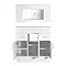 Premier Cardinal Minimalist Gloss White Vanity Unit W800 x D400mm - VTMW800 Profile Large Image