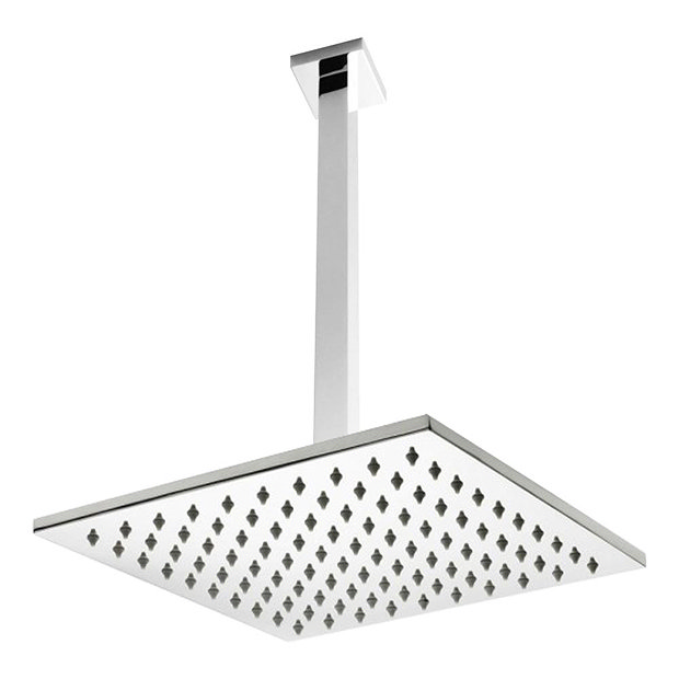 Nuie Ceiling Mounted Square Shower Head + Arm Victorian Plumbing