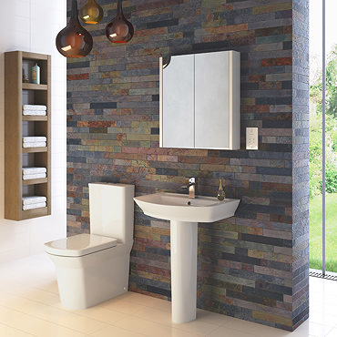 Premier Clara 4-Piece Modern Bathroom Suite  Profile Large Image