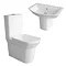 Premier Clara 4-Piece Modern Cloakroom Suite Large Image