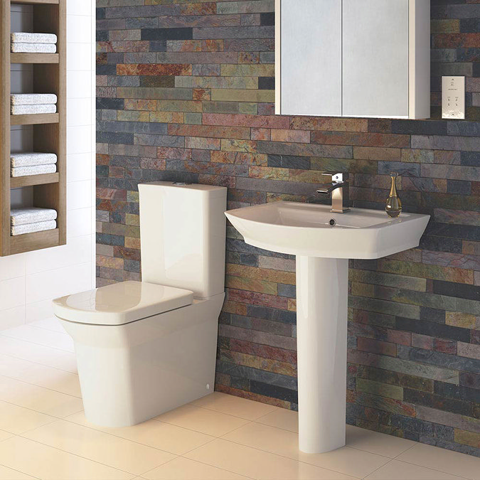 Premier Clara Basin & Full Pedestal - 1 Tap Hole Feature Large Image
