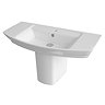 Premier Clara Basin & Semi Pedestal (850mm Wide - 1 Tap Hole) Large Image