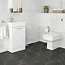 Premier Cubix Gloss White Vanity Unit with Concealed Cistern, Square BTW Pan & Soft Close Seat Large