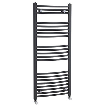Premier - Curved Ladder Towel Rail 500 x 1150mm - Anthracite - MTY104 Profile Large Image